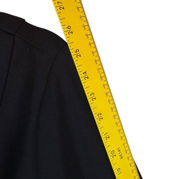 Torrid Blazer Jacket Women 0 12/14 Black Business Career Open Front Long Sleeve - Picture 10 of 10